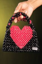 Heart shape square purce