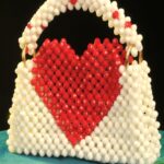 Heart shape square purce